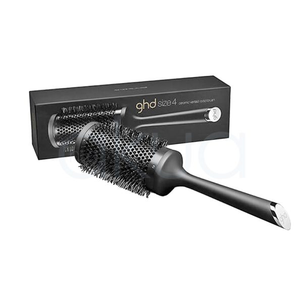 Cepillo cerámico GHD negro de 55mm para el cabello, ideal para moldeado y secado rápido H2o Akua