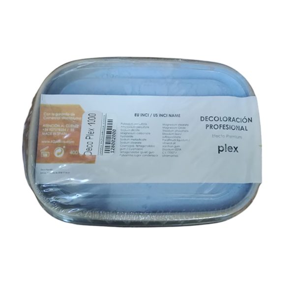 Decoloracion Plex 1000ml envase rectangular de plástico, de color marrón claro, con tapa translúcida H2o Akua