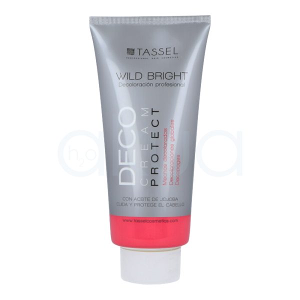 Decoloración Profesional Tassel 500grl envase en color gris plateado con la parte inferior en tono coral y el tapón blanco. En el frontal se destacan las inscripciones en blanco y coral H2o Akua