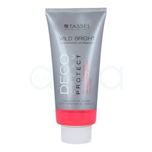 Decoloración Profesional Tassel 500grl envase en color gris plateado con la parte inferior en tono coral y el tapón blanco. En el frontal se destacan las inscripciones en blanco y coral H2o Akua
