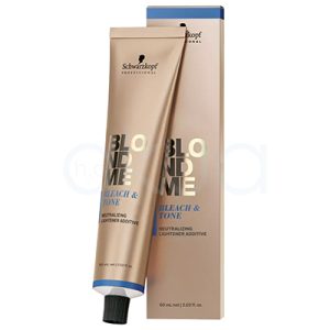 Tinte Blondme Bleach y Tone decoloracion y matizador 60ml Schwarzkopf aditivo perfecto para aclarar y matizar H2o Akua