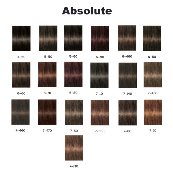 Tinte Igora Absolute el color predominante en la imagen es un tono beige o nude, tanto en el tubo como en la caja del producto H2o Akua