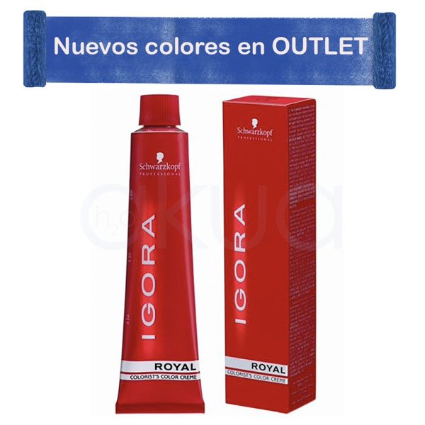 Tinte igora royal 60ml outlet coloracion individual profesional con fabulosos look H2o Akua