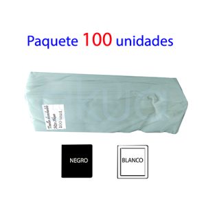 Toalla desechable paquete 100 unidades H2oAkua se presentan plastificadas y en las toallas predomina el color blanco o negro según se soliciten H2o Akua