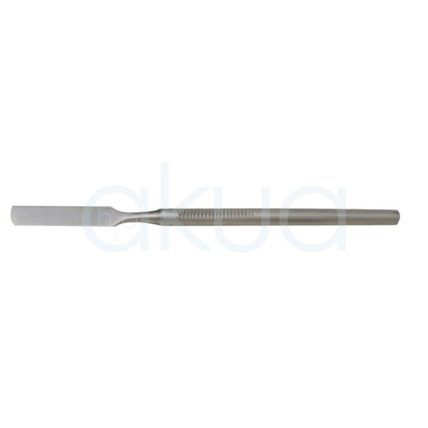 Agitador de Gel Thuya objeto en acero inoxidable rectangular con un extremo fino y otro plano con mango largo con ranuras antideslizantes H2o Akua