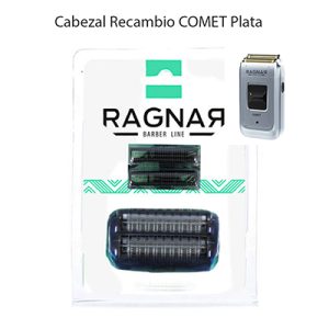 Repuesto Cabezal afeitadora Comet 07084/54 de color dorado en la zona de las láminas superiores y negro en la estructura lateral y base del cabezal H2o Akua