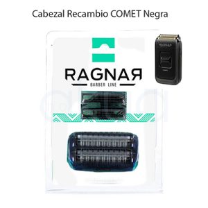 Repuesto Cabezal afeitadora Comet 07084/50 de color dorado en la zona de las láminas superiores y negro en la estructura lateral y base del cabezal H2o Akua