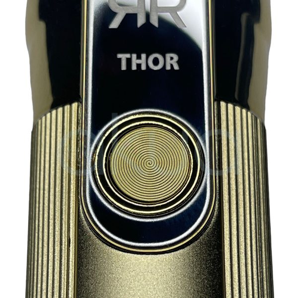 Maquina retoques Thor ragnar con cuerpo y base de carga dorados con detalles y cabezal plateados H2o Akua