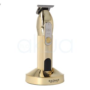 Maquina retoques Thor ragnar con cuerpo y base de carga dorados con detalles y cabezal plateados H2o Akua