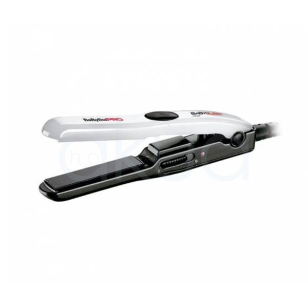 Plancha Babysleek lisa Babyliss pro El color predominante es blanco y placas en negro H2o Akua