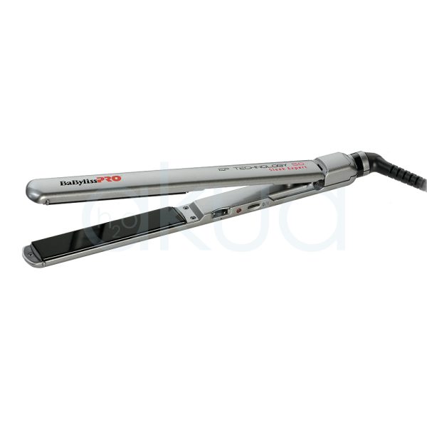 Plancha Sleek Expert BAB2072EPE Babyliss pro en color plata con las placas en color negro H2o Akua