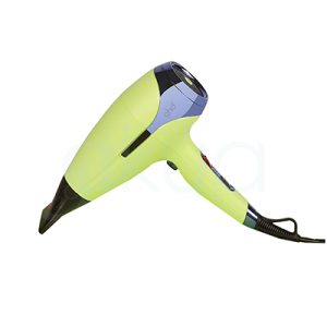 Secador ghd Helios verde lima color predominante del cuerpo en verde lima con detalles en negro y boton rojo en mango H2o Akua