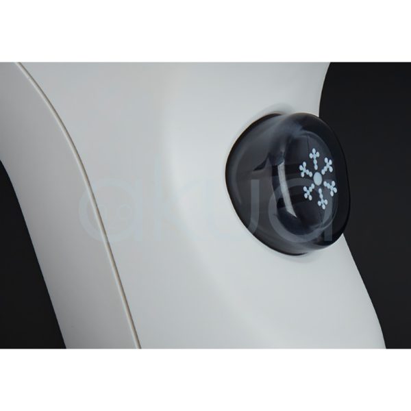 Secador ghd Helios Blanco cuerpo donde predomina el color blanco con detalles en color oro rosado y negro H2o Akua