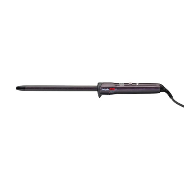 Tenacilla DigiCurl Babyliss Pro BAB2911E 16mm en acabado gris antracita con matices violacos, botones de control de color plata y barril en negro mate H2o Akua