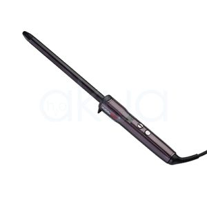 Tenacilla Babyliss pro DigiCurl 16mm BAB2911E en acabado gris antracita con matices violaceos, botones de control de color plata y barril en negro mate H2o Akua