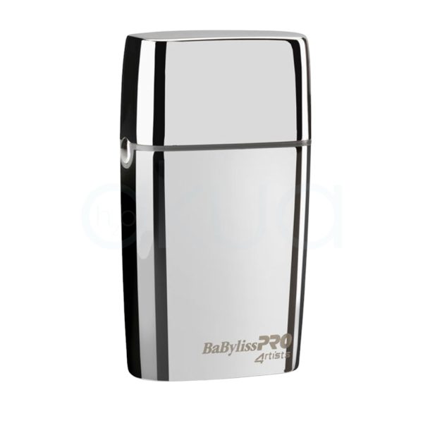 Afeitadora Metalica FXFS2E Babyliss pro El color predominante de la imagen es plateado espejo, que cubre la mayor parte del cuerpo del dispositivo y le da un acabado reflectante y elegante. Las rejillas de corte en la parte superior son de color dorado, aportando un contraste sofisticado H2o Akua