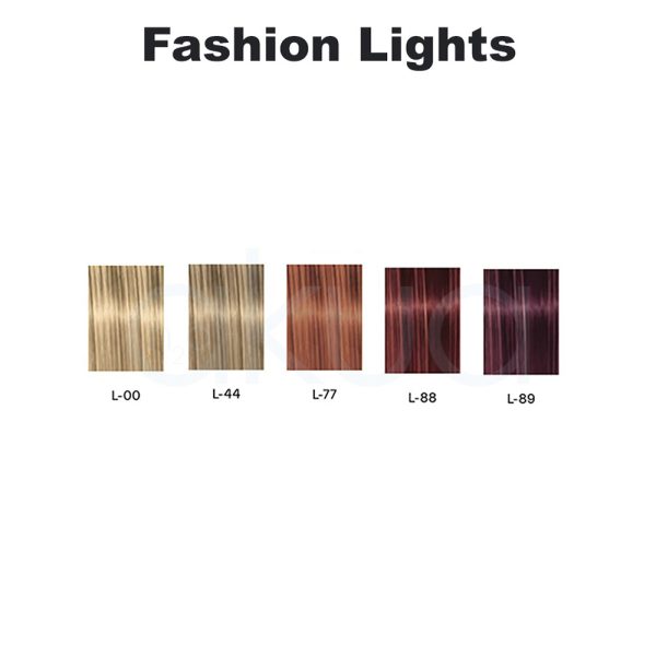 Tinte Igora Fashion Lights el color predominante en la imagen es un tono lila o lavanda claro H2o Akua
