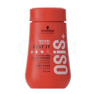 Polvo matizador Dust it Osis 10gr Envase de color rojo intenso, con un acabado mate y detalles impresos en blanco (nombre, descripción) y negro (logotipo y algunos textos menores) H2o Akua