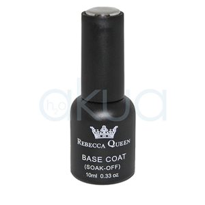 Esmalte semipermanente Gel Akua base coat 10m El frasco es de color negro mate y tiene una tapa alargada H2o Akua