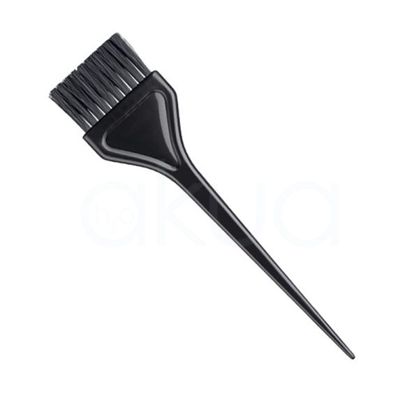 Paletina tinte grande negra El color predominante de la imagen es negro. El pincel de tinte o brocha de aplicación es completamente negro, tanto en el mango como en las cerdas H2o Akua