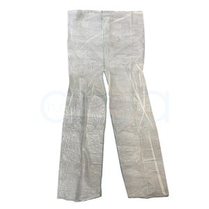 Pantalon preso TNT 20gr individual desechable H2oAkua Su color es blanco translúcido y tiene corte recto con amplitud suficiente para facilitar su colocación y retirada
