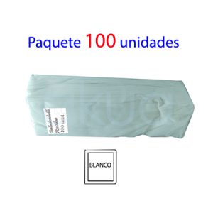 Toalla desechable blanca paquete 100 unidades H2oAkua. se presentan plastificadas y en las toallas predomina el color blanco o negro según se soliciten H2o Akua