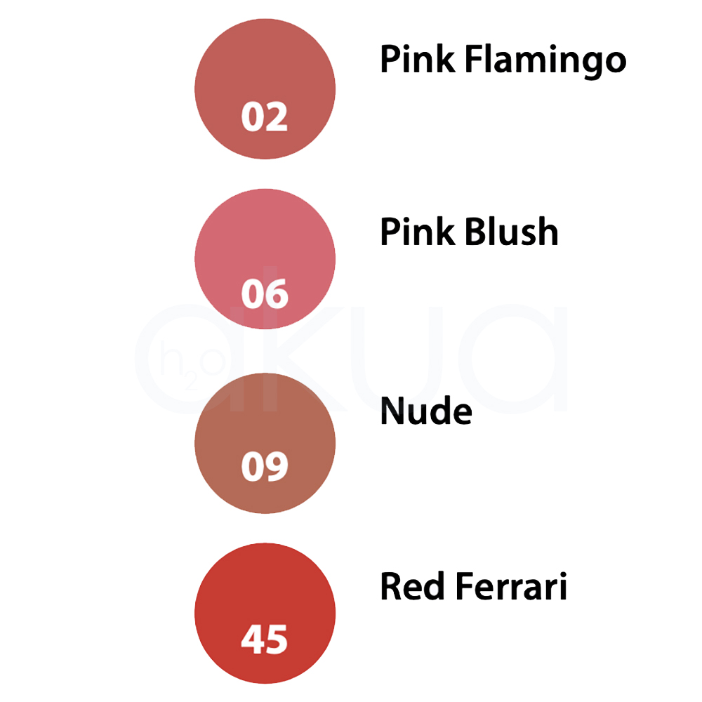 Barra labios hidratante New Stage line 4,5gr Presentadas en envases cilíndricos de color negro mate con el logotipo en blanco. H2o Akua