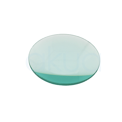 Lente repuesto lupa 5 dioptrias lente circular de cristal transparente, con leve tinte verde en el borde. H2o Akua