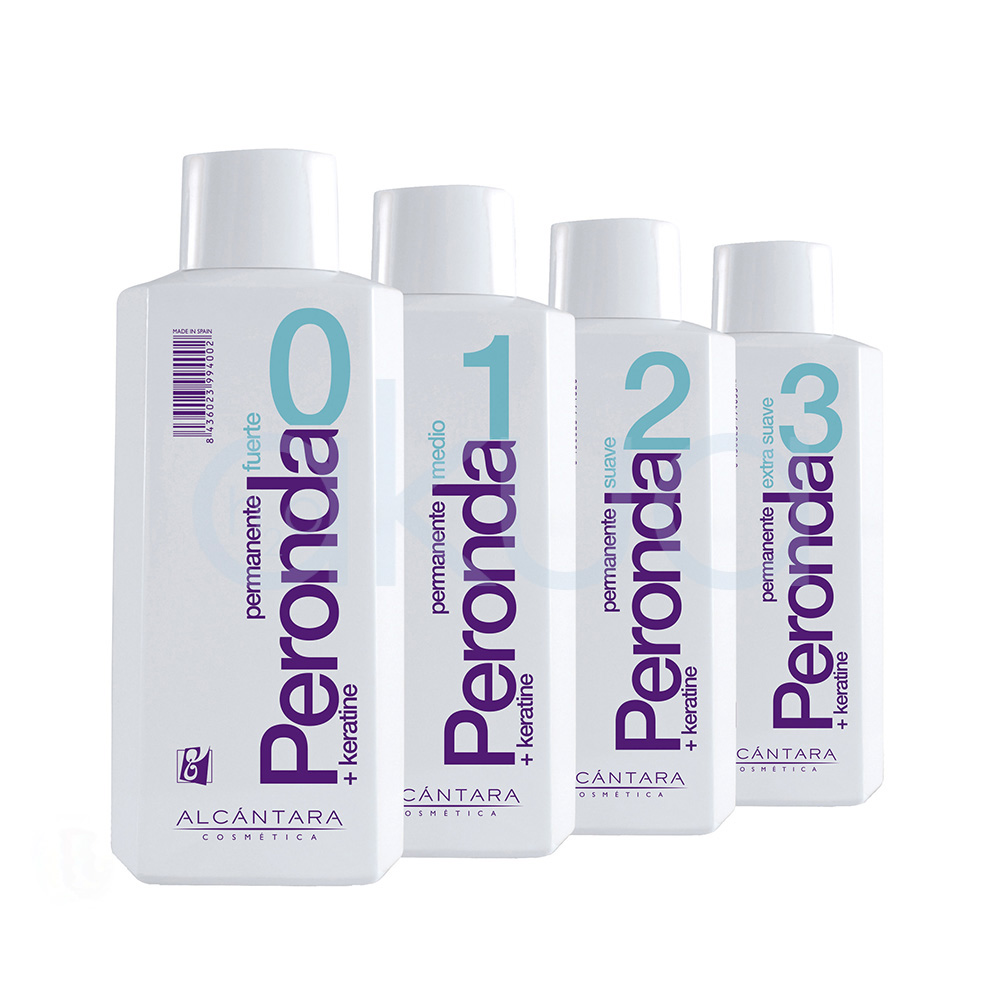 Permanente peronda alcantara 500ml. Envase de forma rectangular alargada con esquinas redondeadas y tapon de color blanco. H2o Akua