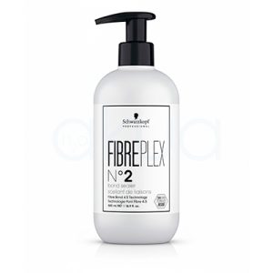 Protector Fibreplex nº2 Bond Sealer Schwarzkopf 500ml. Envase blanco con dispensador tipo bomba en negro, diseñado para sellar y proteger los enlaces del cabello tras servicios químicos. H2o Akua