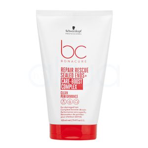 Serum Repair Rescue Fit Ends Bonacure 100ml. El envase es principalmente blanco con detalles en rojo en la base y en el texto del frontal.H2o Akua