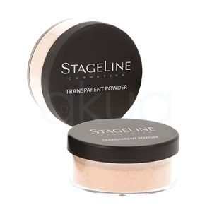 Polvos ultrafinos Transparent powder New Stageline 25gr El envase es redondo, transparente en la base para visualizar la cantidad de producto y con tapa negra donde está impresa la marca y el nombre del producto en letras blancas. H2o Akua