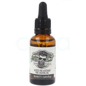 Aceite pre afeitado Captain Cook 30ml. Envase de vidrio ámbar con gotero negro de 30 ml. H2o Akua correspondiente al aceite pre afeitado