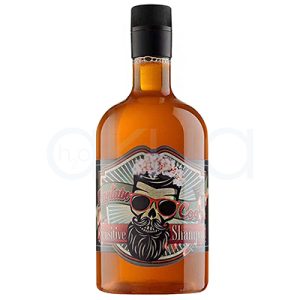 Champu cabello sensible Captain Cook 750ml Outlet. Muestra una botella ámbar con tapón negro, correspondiente al Champú Sensitive de Captain Cook. El envase sigue la línea retro-barbería de la marca y está enfocado a clientes con cuero cabelludo y cabello sensible. H2o Akua