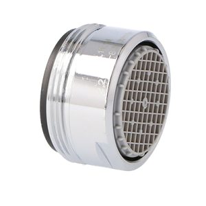 Reductor flujo agua lavacabezas 07623. La imagen muestra un aireador cromado para grifo, accesorio estándar en lavacabezas y grifería de peluquería. H2o Akua