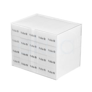 Caja 20 tacos lima 4 caras pulidor pollie 06032.Taco pulidor de uñas rectangular de la marca Pollié, con cuatro caras en color blanco. H2o Akua