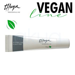 Cola para permanente Thuya 14ml. La imagen muestra un tubo de crema neutralizante Tubo blanco con tapa gris, diseño cilíndrico. H2o Akua